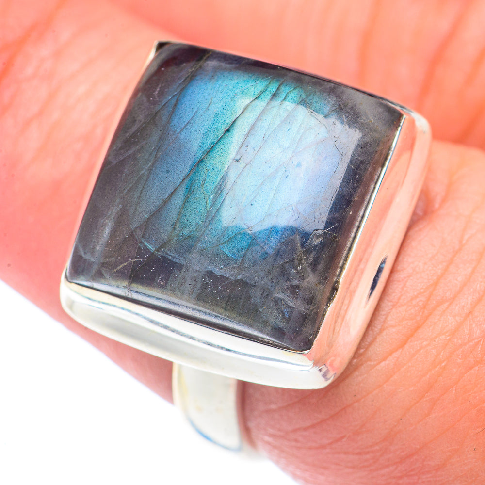 Labradorite Rings handcrafted by Ana Silver Co - RING71536