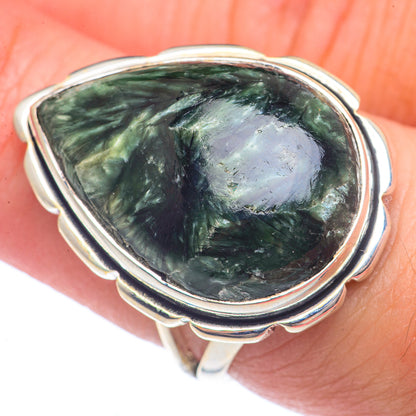 Seraphinite Rings handcrafted by Ana Silver Co - RING71542