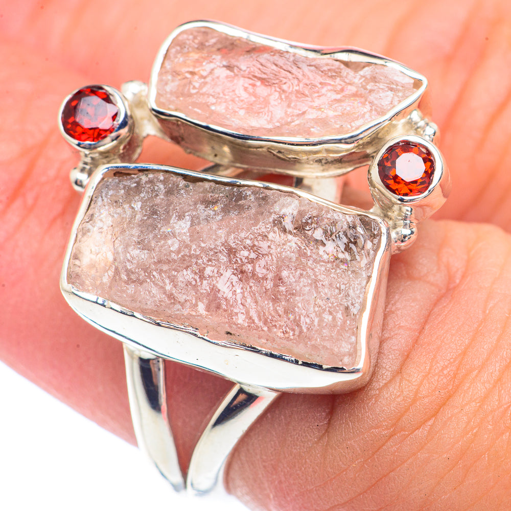 Rose Quartz Rings handcrafted by Ana Silver Co - RING71550