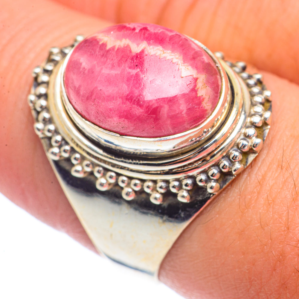 Rhodochrosite Rings handcrafted by Ana Silver Co - RING71553