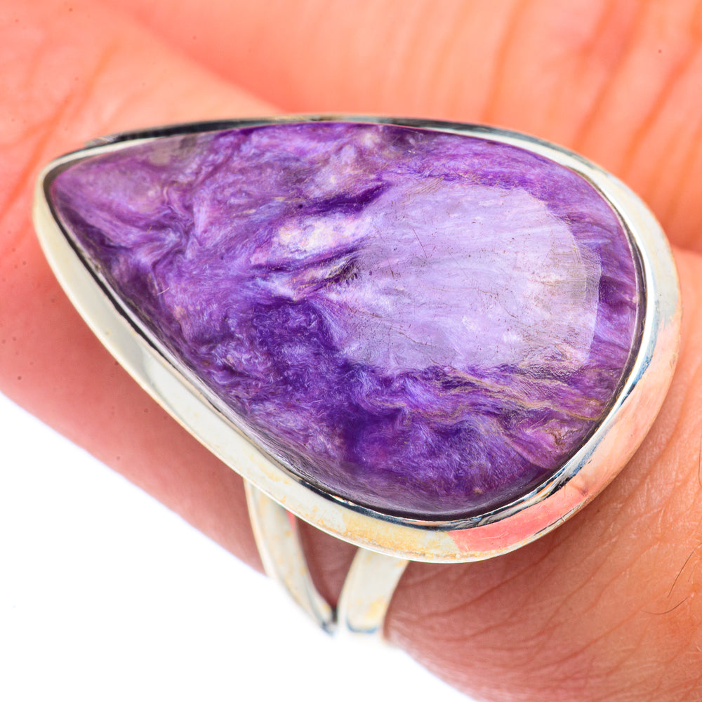 Charoite Rings handcrafted by Ana Silver Co - RING71557