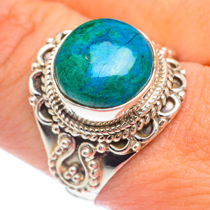 Chrysocolla Rings handcrafted by Ana Silver Co - RING71568