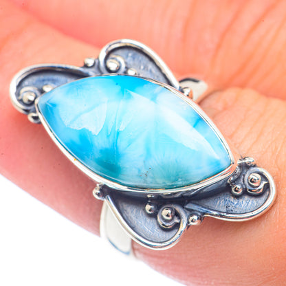 Larimar Rings handcrafted by Ana Silver Co - RING71572