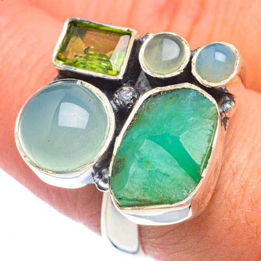 Chrysoprase Rings handcrafted by Ana Silver Co - RING71578