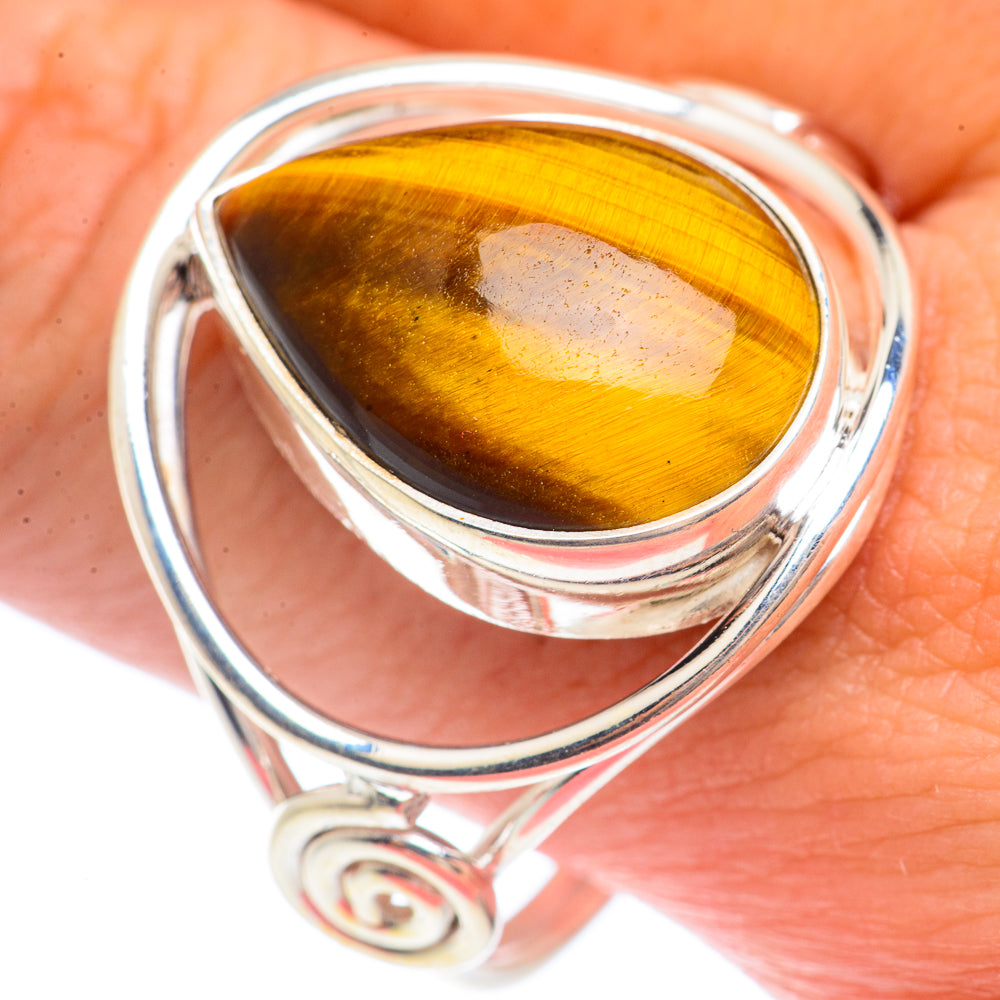 Tiger Eye Rings handcrafted by Ana Silver Co - RING71582