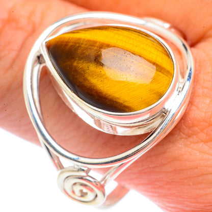 Tiger Eye Rings handcrafted by Ana Silver Co - RING71582