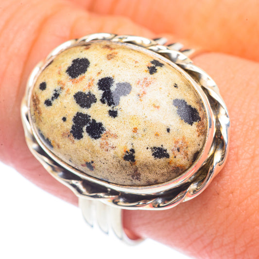 Dalmatian Jasper Rings handcrafted by Ana Silver Co - RING71583