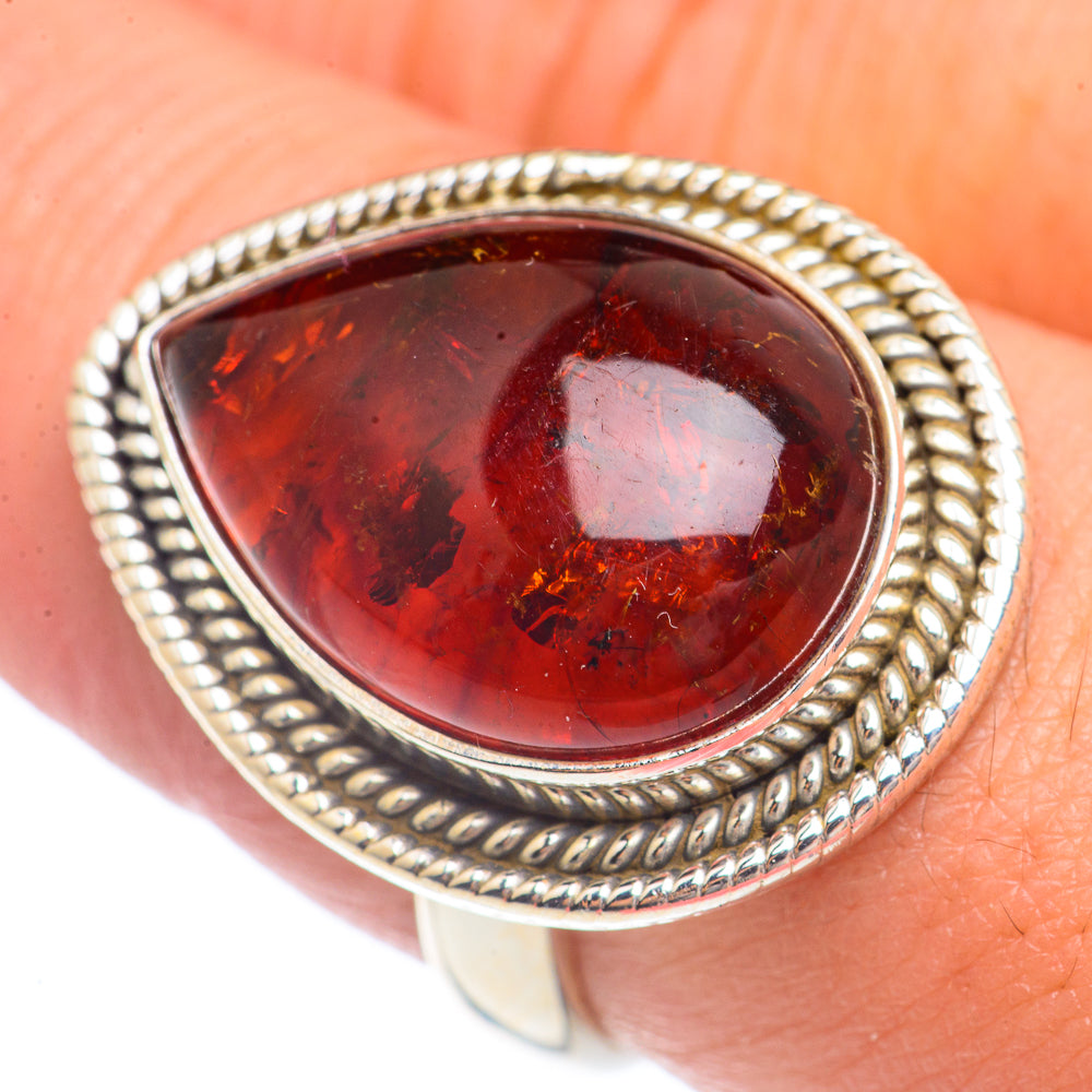 Baltic Amber Rings handcrafted by Ana Silver Co - RING71587