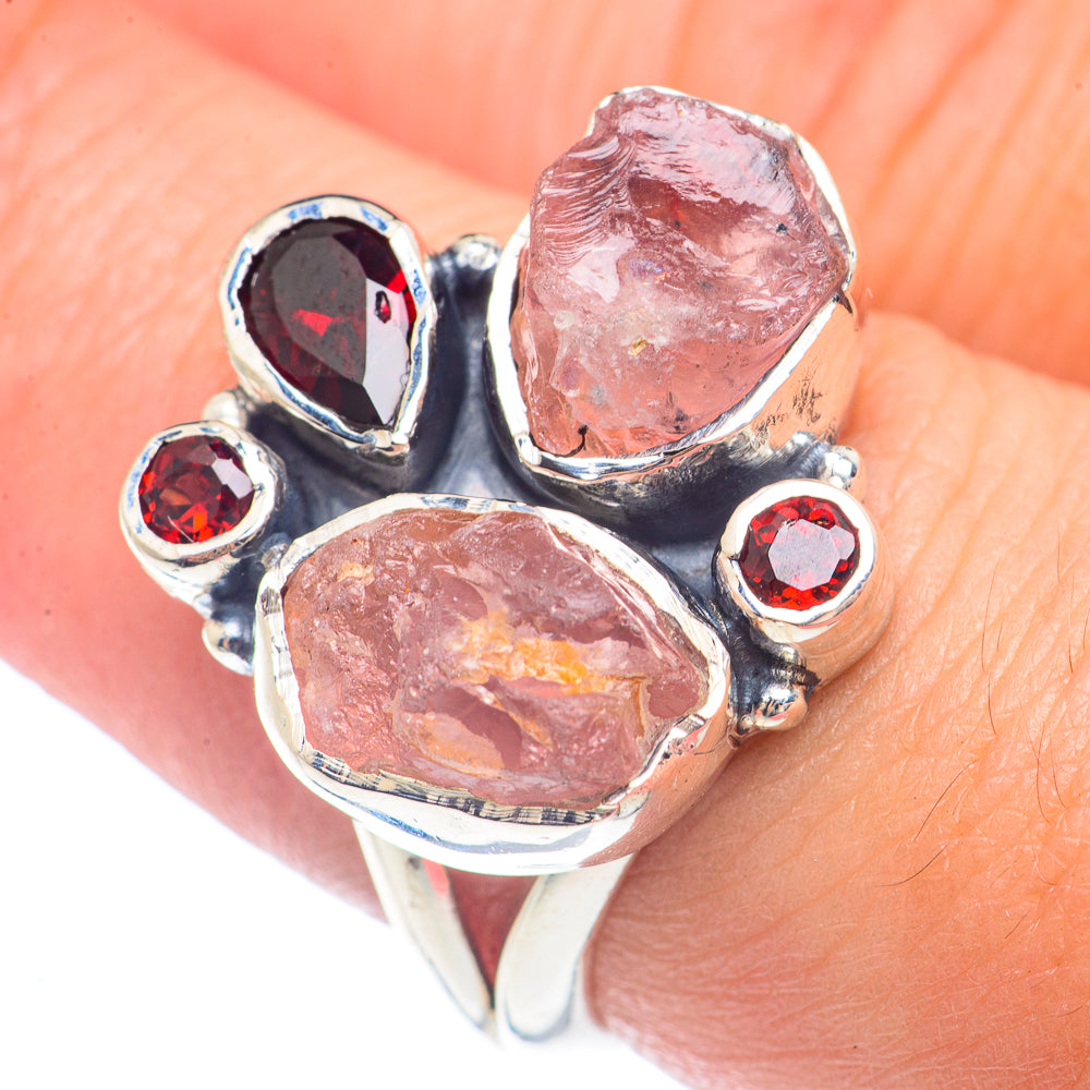 Rose Quartz Rings handcrafted by Ana Silver Co - RING71591