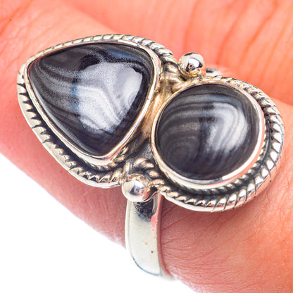 Psilomelane Rings handcrafted by Ana Silver Co - RING71597