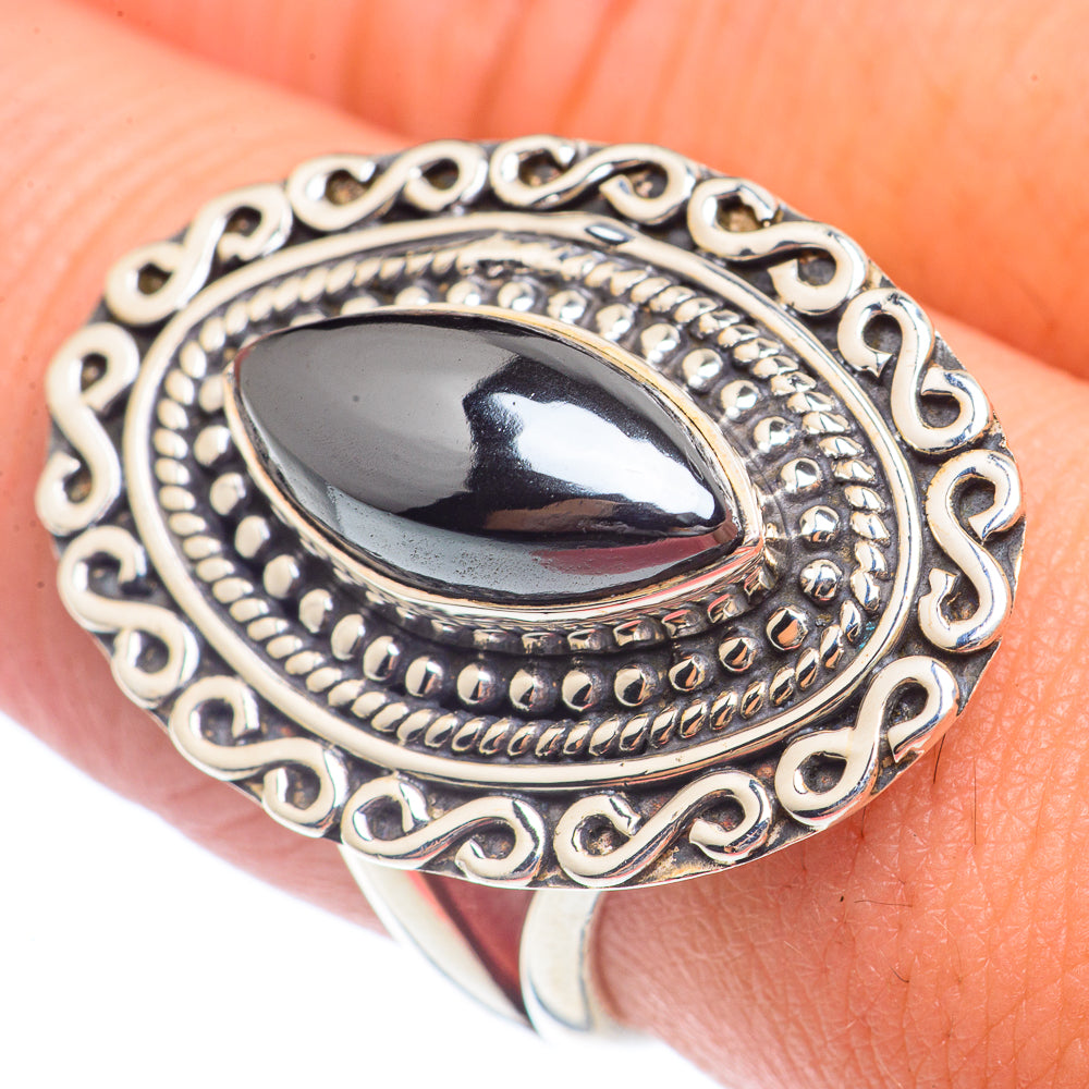 Hematite Rings handcrafted by Ana Silver Co - RING71605