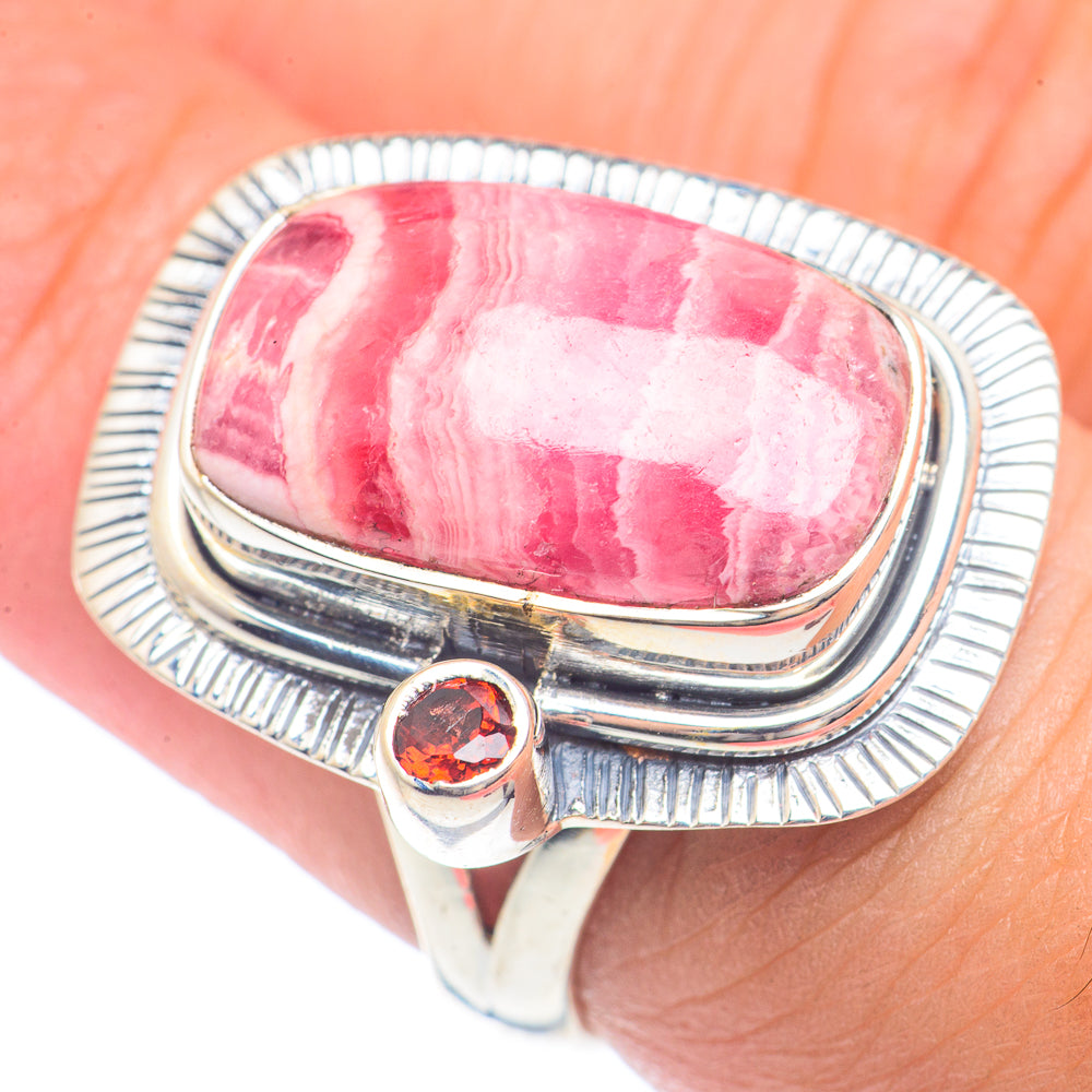 Rhodochrosite Rings handcrafted by Ana Silver Co - RING71629