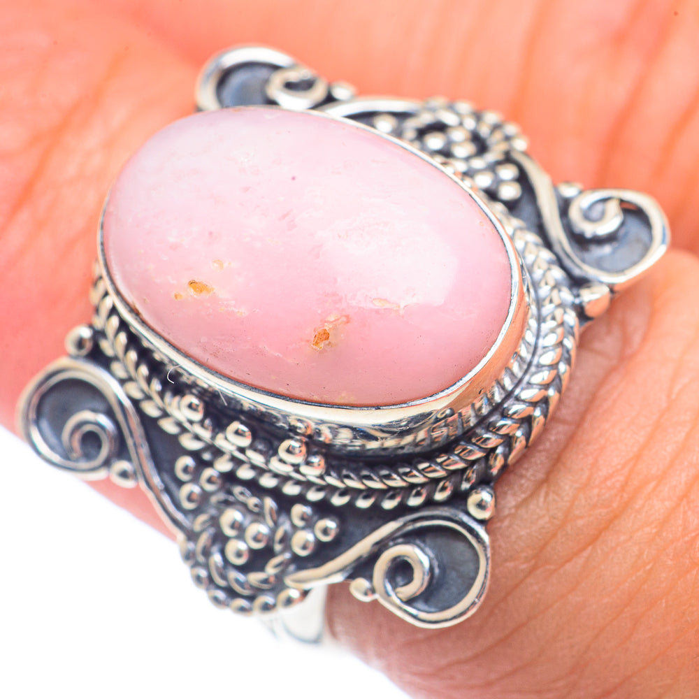 Pink Opal Rings handcrafted by Ana Silver Co - RING71630
