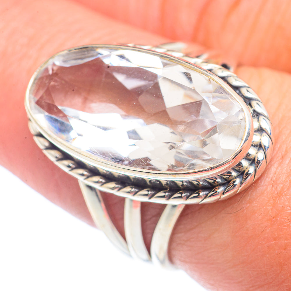 White Quartz Rings handcrafted by Ana Silver Co - RING71638