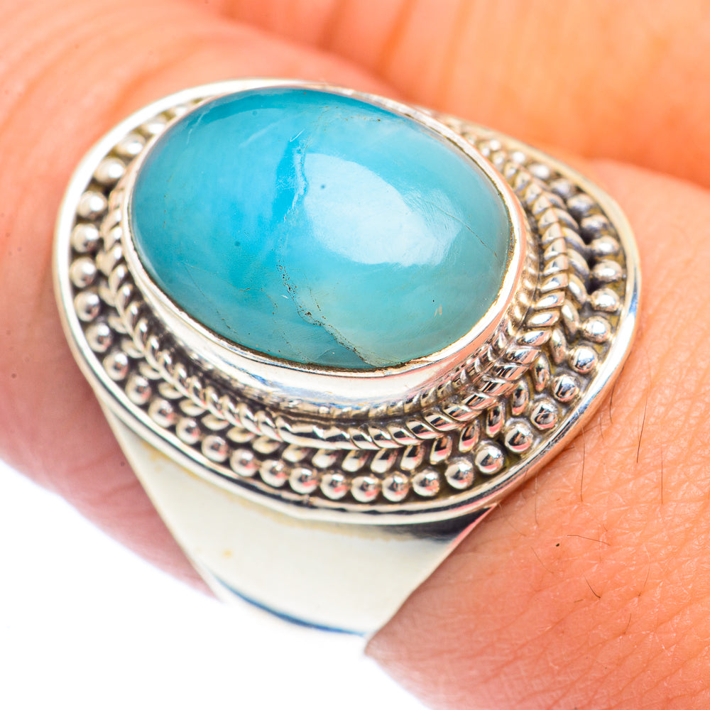 Larimar Rings handcrafted by Ana Silver Co - RING71647