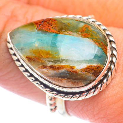 Peruvian Opal Rings handcrafted by Ana Silver Co - RING71650