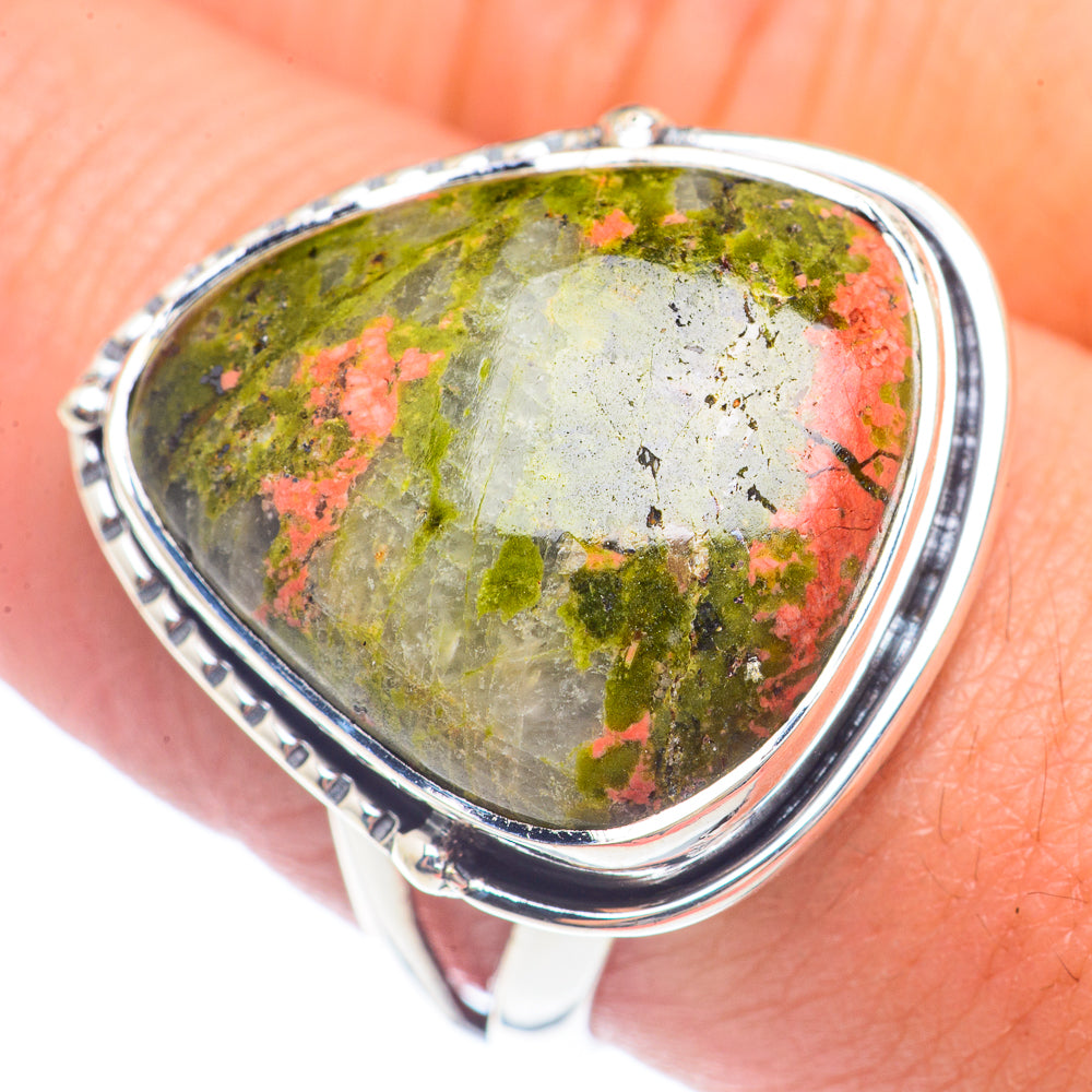 Unakite Rings handcrafted by Ana Silver Co - RING71653