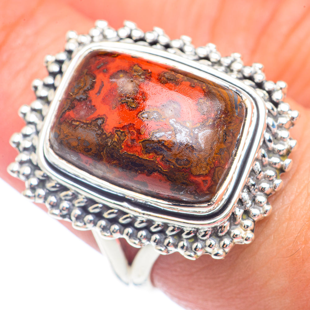 Moroccan Agate Rings handcrafted by Ana Silver Co - RING71657