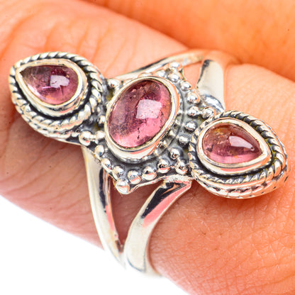 Pink Tourmaline Rings handcrafted by Ana Silver Co - RING71667