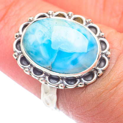 Larimar Rings handcrafted by Ana Silver Co - RING71686
