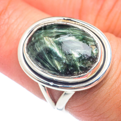 Seraphinite Rings handcrafted by Ana Silver Co - RING71691