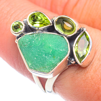 Chrysoprase Rings handcrafted by Ana Silver Co - RING71692