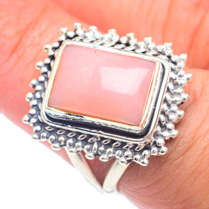 Pink Opal Rings handcrafted by Ana Silver Co - RING71701