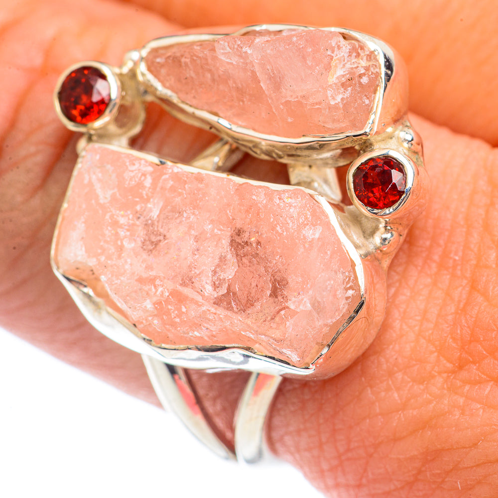 Rose Quartz Rings handcrafted by Ana Silver Co - RING71702
