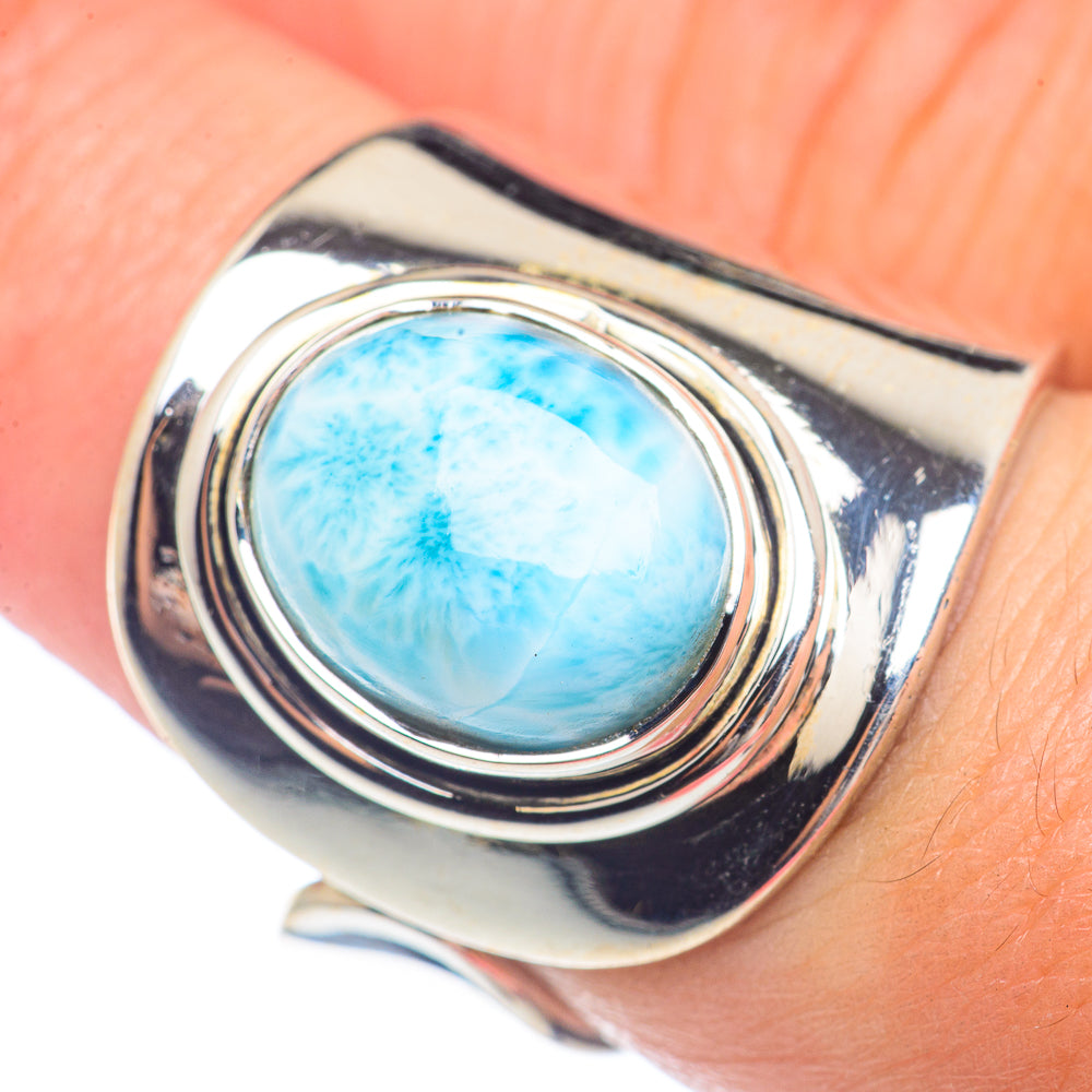 Larimar Rings handcrafted by Ana Silver Co - RING71718