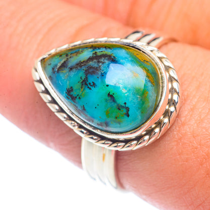 Chrysocolla Rings handcrafted by Ana Silver Co - RING71720