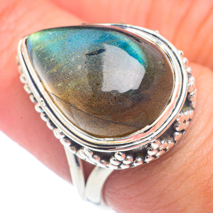 Labradorite Rings handcrafted by Ana Silver Co - RING71726