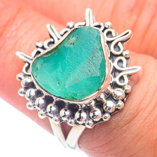 Chrysoprase Rings handcrafted by Ana Silver Co - RING71729