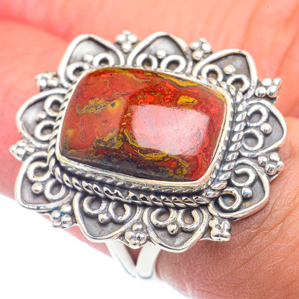 Moroccan Agate Rings handcrafted by Ana Silver Co - RING71735