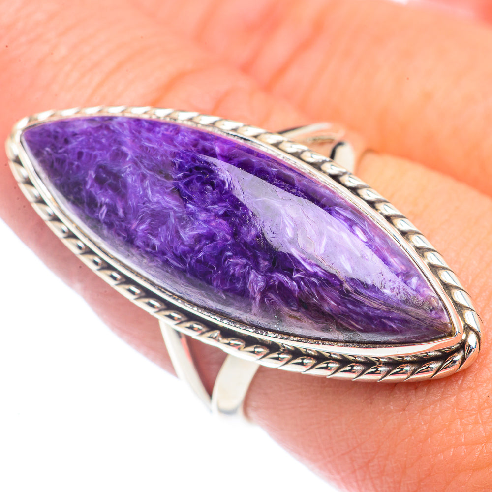 Charoite Rings handcrafted by Ana Silver Co - RING71738