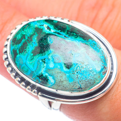 Chrysocolla Rings handcrafted by Ana Silver Co - RING71751