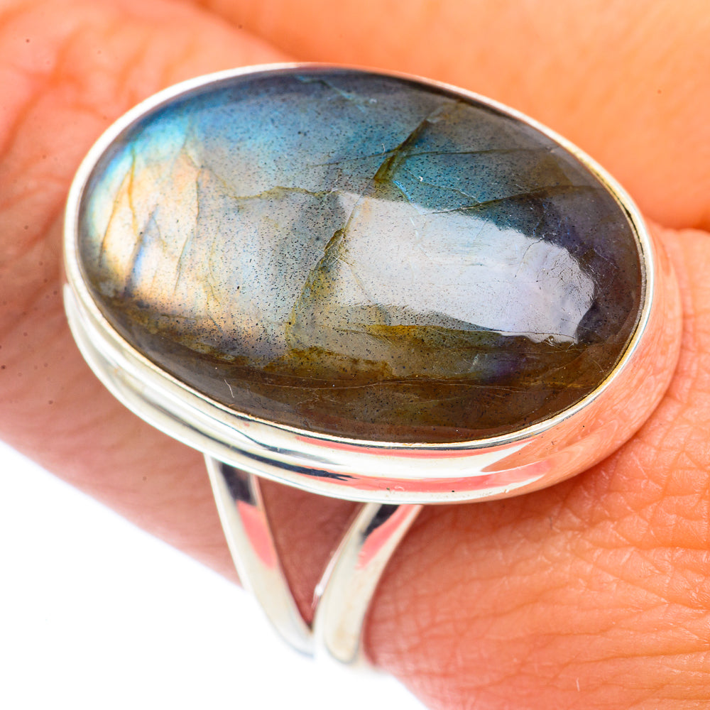 Labradorite Rings handcrafted by Ana Silver Co - RING71752