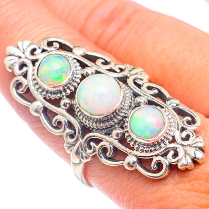 Ethiopian Opal Rings handcrafted by Ana Silver Co - RING71754