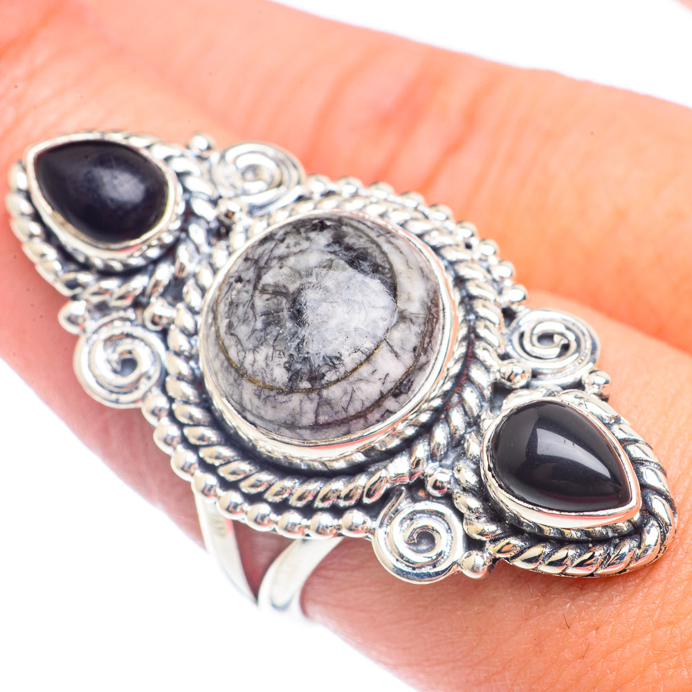 Tourmalinated Quartz Rings handcrafted by Ana Silver Co - RING71756