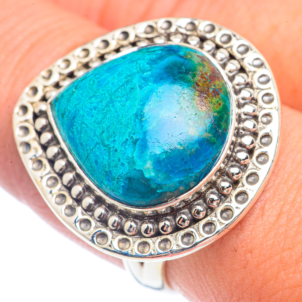 Chrysocolla Rings handcrafted by Ana Silver Co - RING71758
