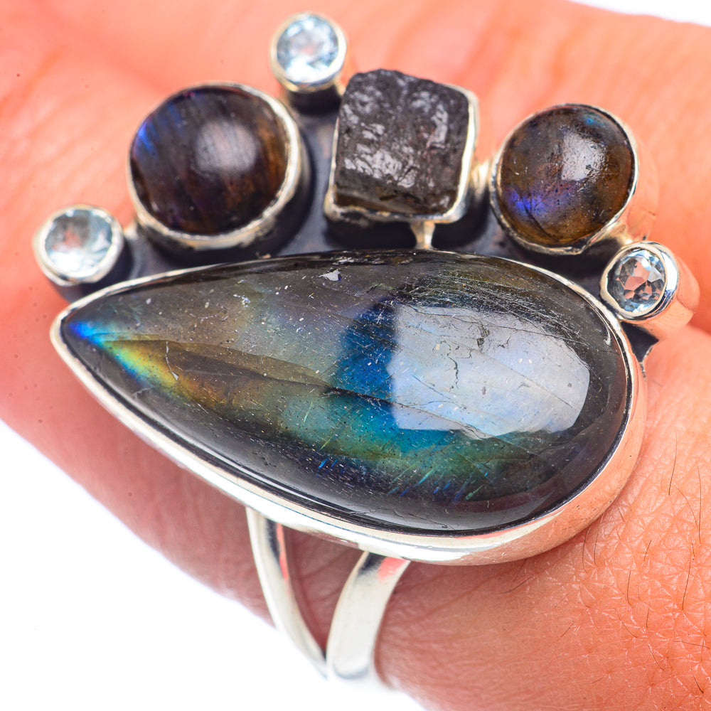 Labradorite Rings handcrafted by Ana Silver Co - RING71760