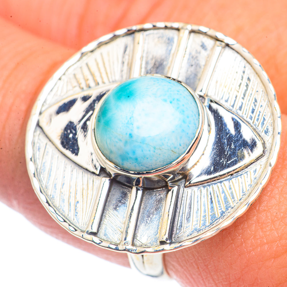 Larimar Rings handcrafted by Ana Silver Co - RING71763