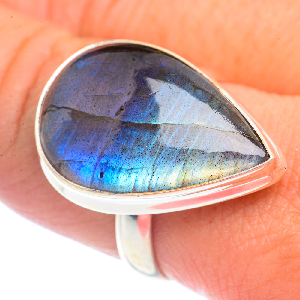 Labradorite Rings handcrafted by Ana Silver Co - RING71764