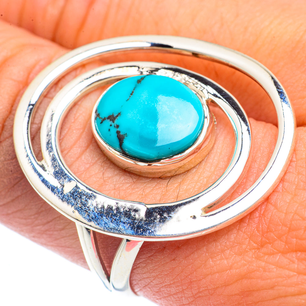 Tibetan Turquoise Rings handcrafted by Ana Silver Co - RING71768