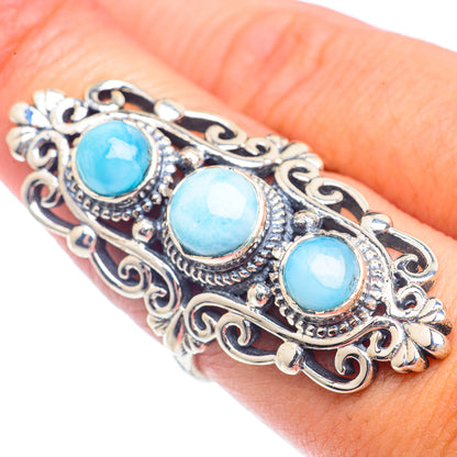 Larimar Rings handcrafted by Ana Silver Co - RING71769