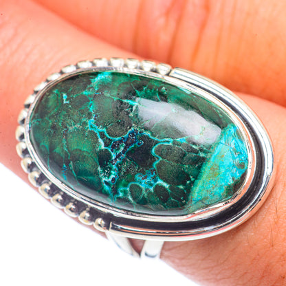 Chrysocolla Rings handcrafted by Ana Silver Co - RING71771