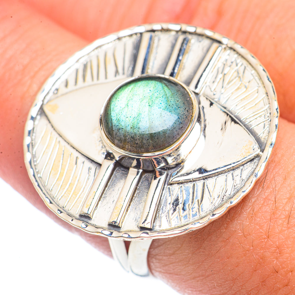Labradorite Rings handcrafted by Ana Silver Co - RING71774