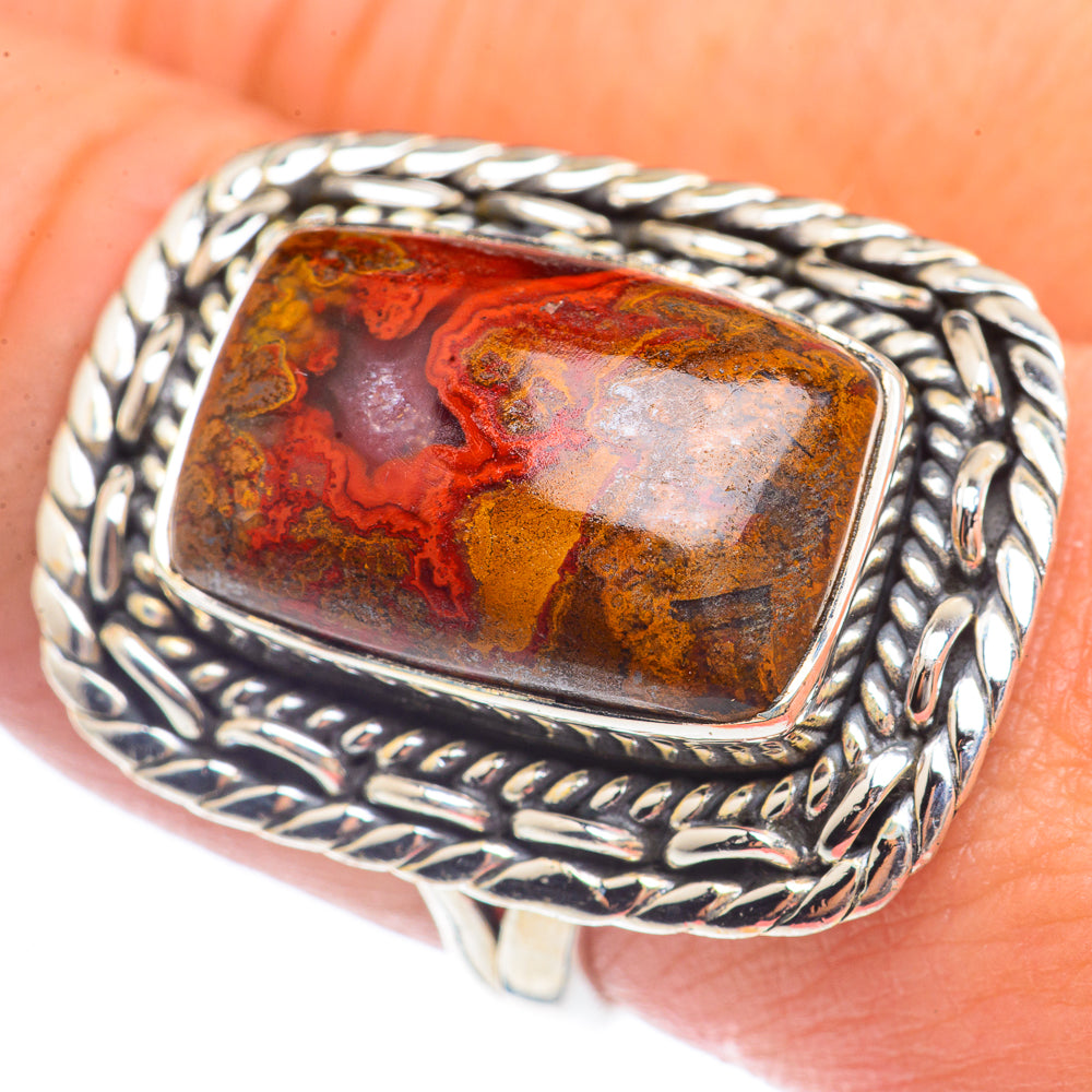Moroccan Agate Rings handcrafted by Ana Silver Co - RING71778