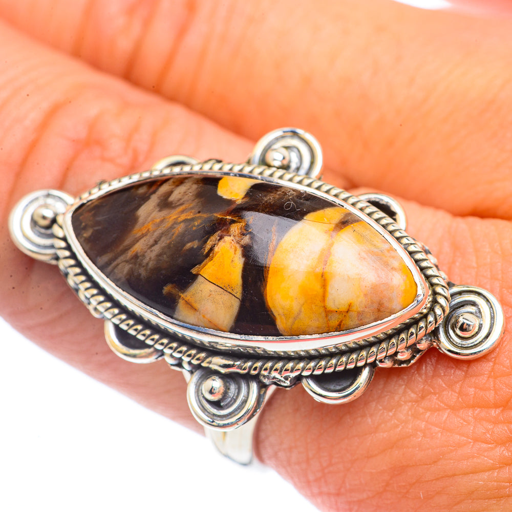 Peanut Wood Jasper Rings handcrafted by Ana Silver Co - RING71779