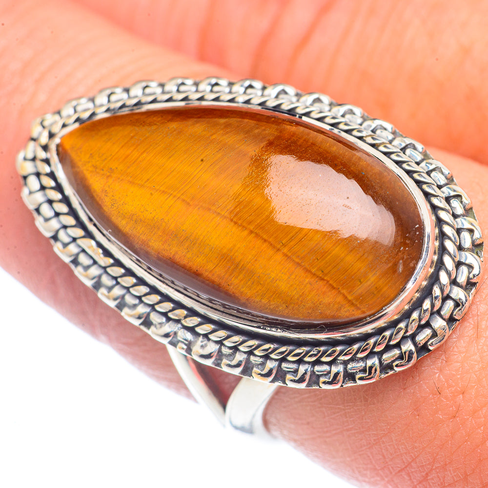 Tiger Eye Rings handcrafted by Ana Silver Co - RING71782