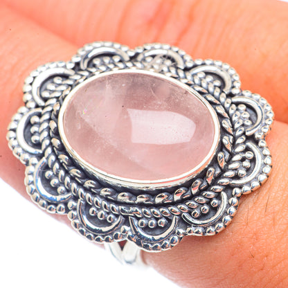 Rose Quartz Rings handcrafted by Ana Silver Co - RING71785